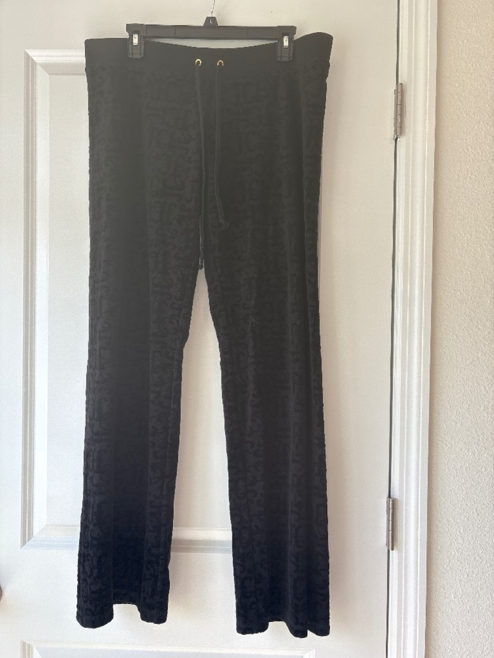 Juicy Couture Black Embossed Pants